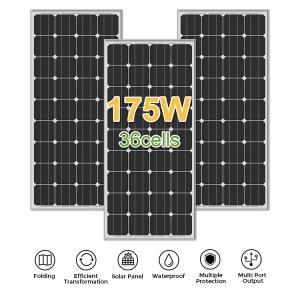 Overlapping Mono Solar Panel Photovoltaic Cell 80w 170w For Roof Shingle