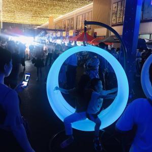 Wholesale Amusement Facility Glow Led Swings With Hanging Frame from china suppliers