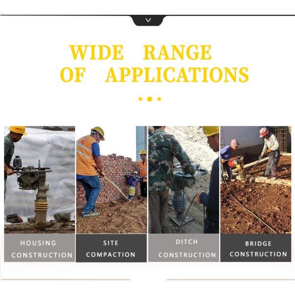 Construction Excavator Vibrating Tamping Compact Rammer with Vibrating Plate Compactor