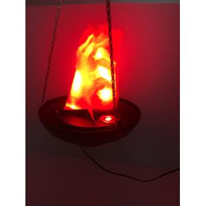 red led silk macrocosmos flame light with iron shell