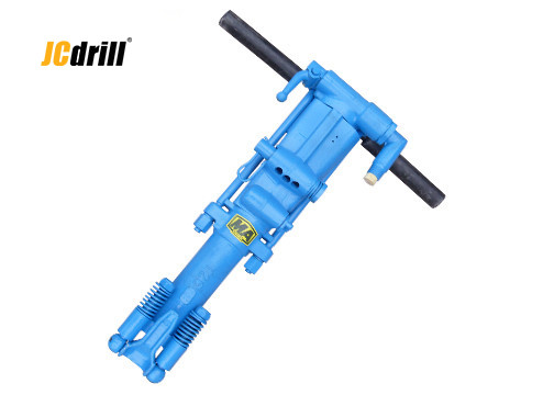 Handhold Air Leg Compressor Pneumatic Rock Drill with 0 - 360° Hole Angle Range