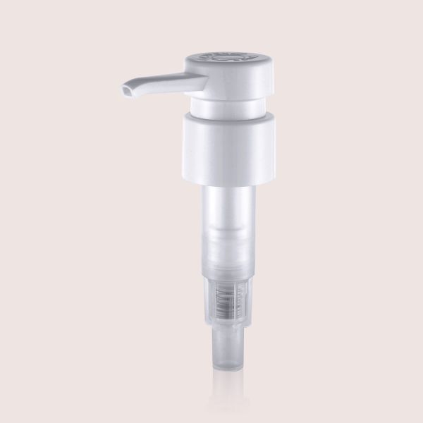 JY310-16 PP Material Plastic Soap Dispenser Pump Ribbed Smooth Aluminum 3.5cc And 5cc