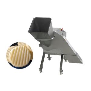 Fruit And Vegetable Processing Equipment Chopping Wave Shaped Potato Chips