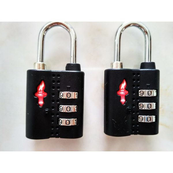 Quality 28.1g TSA Safe skies black  lock & Approved TSA ABS lock&  colour Tsa  Lock& Tsa Number Lock for sale