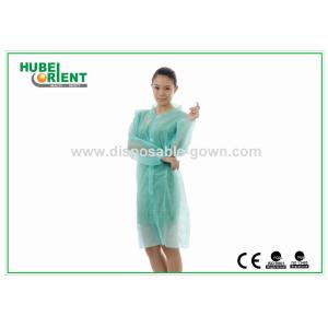 55gsm Single Use Tyvek Protective Lab Coat With Velcros Closure