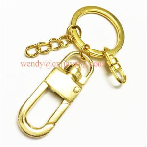 jiayang rainbow color snap hooks flat key ring and keyring split with chains
