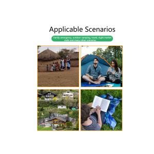 Mini Portable 3pcs Saving Solar Charged Lighting System 3W Energy Panel LED