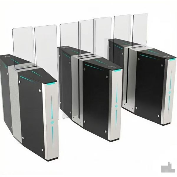 Electrical Fingerprinter Controlled Automatic Sliding Barrier Gate Turnstile Full Height