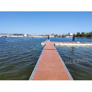 Stable HDPE Commercial Floating Docks Composite Decking Floating Dock