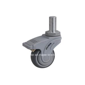 Wholesale Fiveri 3&quot; 95kg Stem Brake TPR Caster K5713-736 for Caster Application in Grey Color from china suppliers