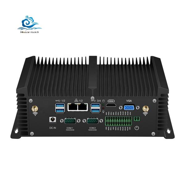Quality Fanless Industrial PC with All Aluminum Alloy Casing Multiple OS Support and WIFI Intel Core i5 DDR4 RAM for sale