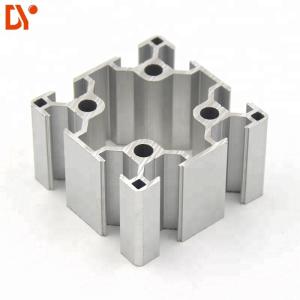 V Slot Structure Aluminium Extruded Sections , Customized Extruded Aluminum