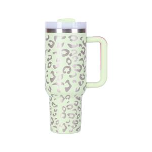 Eco Friendly 40 Oz Stainless Steel Tumbler With Handle Insulated Simple Modern