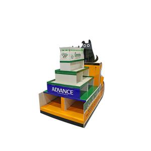 350g CCNB Custom Floor Corrugated Cardboard Display Stands B Flute