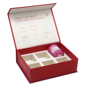 Custom Recycled Rigid Candle Jars With Lids Box And Logo Print