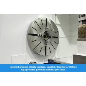 SMTCL Heavy Turning Lathe HTC125500 Max swing diameter 1250mm Metallurgy, valve