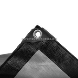 Black PE Tarpaulin for Waterproof and Dustproof Item Covering in 3x4m 4x5m 4x6m