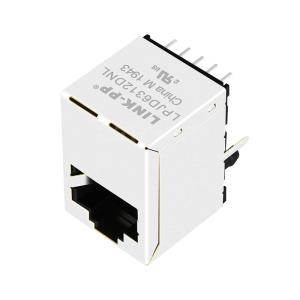 LPJD6312DNL 10/100 Base-T Without LED Vertical RJ45 Jack Surface Mount Socket