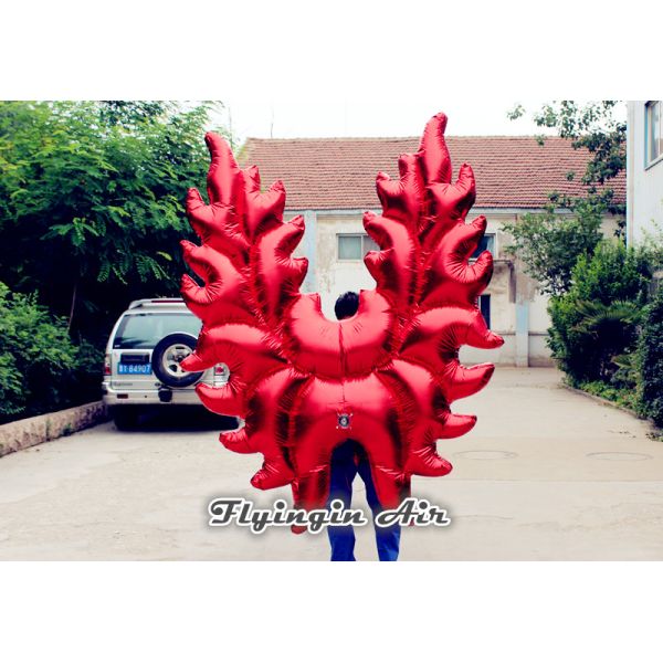 Red Stage and Event Performance Suit Inflatable Wings for Adults Costumes