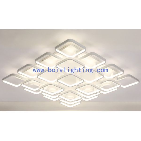 LED Ceiling Lamp Aliminum+Iron& PC 1000*750*150MM Attractive Comtenparary Design