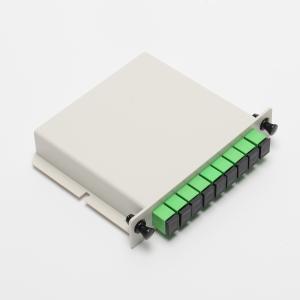 Cassette Type LGX Box PLC Splitter Insertion 1x2 1x4 1x8 With SC APC Connector