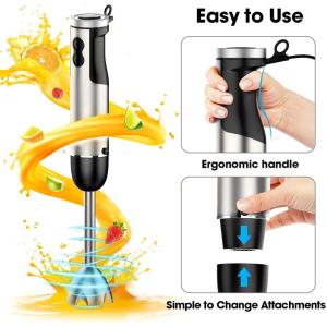 Turbo Speed Stainless Steel Hand Held Blender With Two Release Button