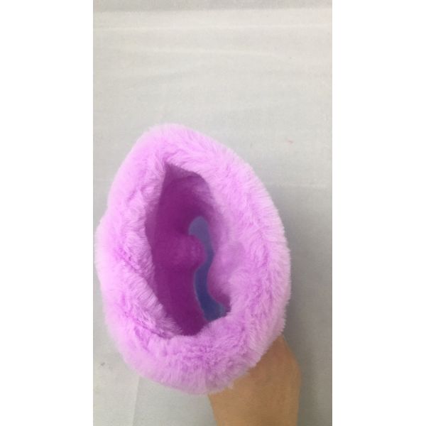 PVC Plush Fur Lined Rain Boots TIANO