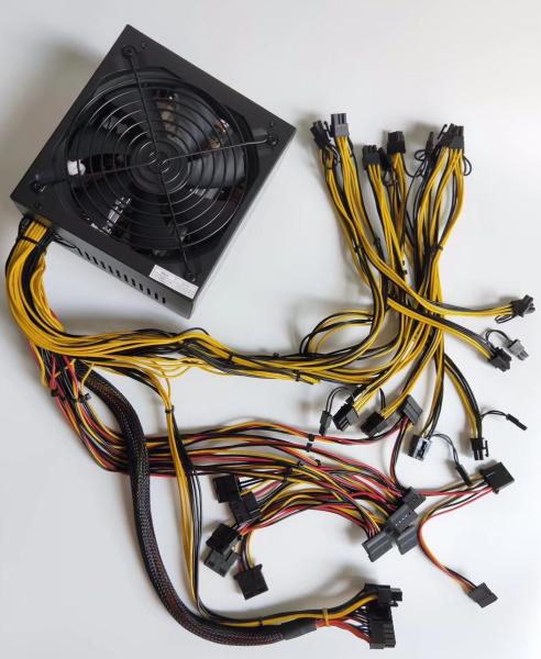 Quality 2000W Psu 92PLUS 8GPU ATX Mining Power Supply For Ethereum Miner for sale