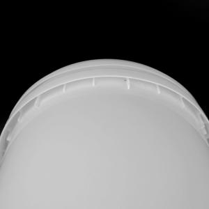 White 5 Gallon Plastic Buckets With UV Resistant And Handle