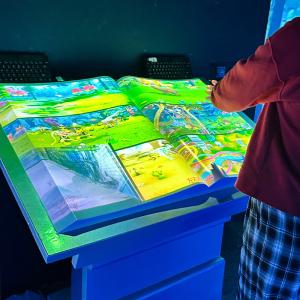 Virtual Flip Book Projection Restaurant Menu Interactive Projector