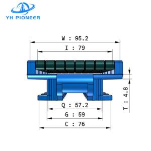 Robust Sideflex Roller Table Top Chain for Precise Curved Material Handling in