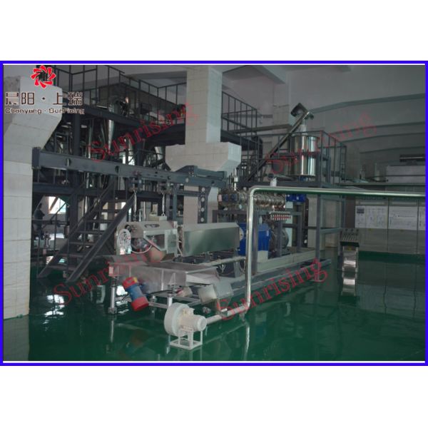 High Efficiency Maize Flakes Making Machine , Wheat Corn Puff Extruder Machine
