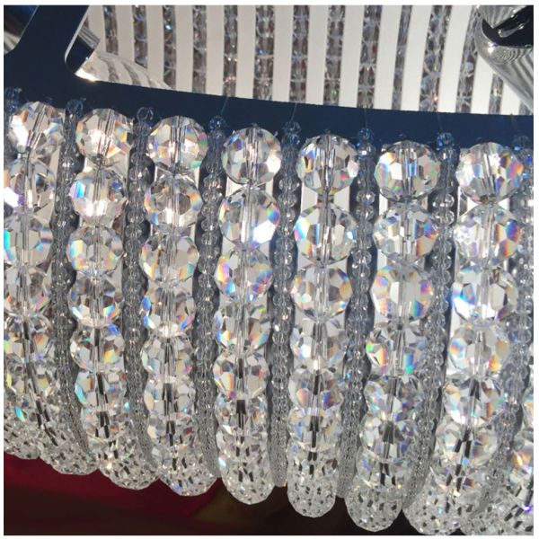 Luxury Circle Crystal Chandelier For Living Room Led Home Decor Lamp large pendant light(WH-CY-190)