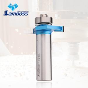 Lamboss 1/2" Shank 3 Blades T Slotting Router Bits With Bearing Wood Slotting