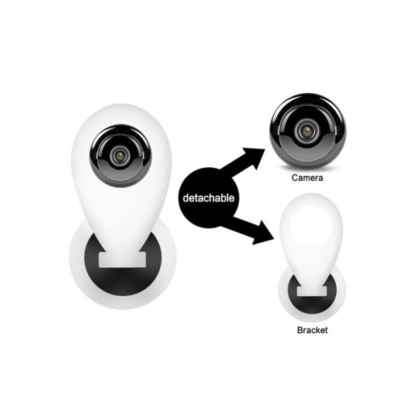 ONVIF Wireless WIFI 180 Degree Panoramic IP Camera Support NVR Connect