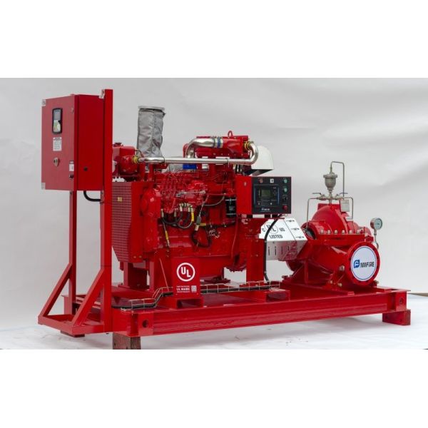 NFPA20 Horizontal Split Case Fire Pump For Schools / Supermarkets 1500gpm@300