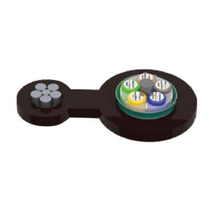 Fig 8 Self Supporting Indoor Outdoor Fiber Optic Cable 12 Core GYFTC8S