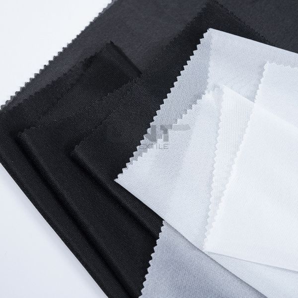 Fusible Woven Tricot Interlining Eco-Friendly and Sustainable Fabric for Garment