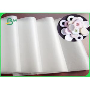 40GSM 50GSM C1S White Paper Rolls Greaseproof 1020MM For Packing Sugar