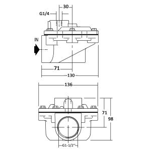 G353A045 Dual Stage Remote Pilot 1-1/2'' 1.5'' Inch Pulse Jet Valve