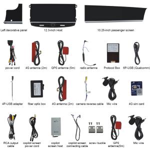 Dual 12.3" Screen Car Dvd Player Android 13 Gps Stereo Multimedia Carplay For