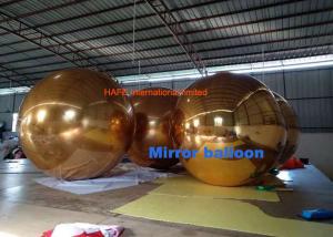 Wholesale Golden 2.5m Inflatable Mirror Ball Floating Sliver Disco Balloon For Events from china suppliers