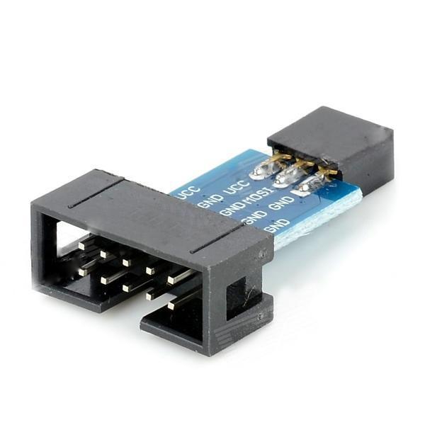 10Pin AVRISP USBASP STK500 Programmer For AVR MCU Interface Converter module for