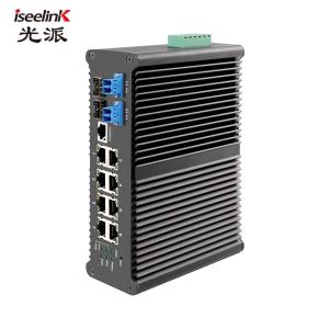 Wholesale 10/100/1000Mbps Managed 10port Industrial Fiber Bypass Switch For Protection from china suppliers