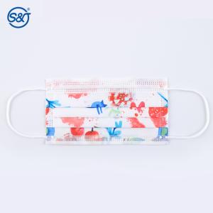 S&J 3ly Patterned Custom Face Mask Factory Cheap Price Disposable Medical Mask