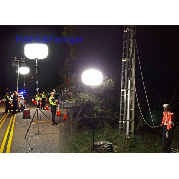 Portable 800w LED Balloon 360° Lighting For Nighttime Construction Rescue