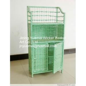 Wholesale rattan bookshelf rattan storage holder rack door rattan basket rattan furniture from china suppliers