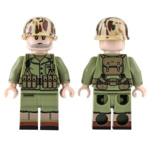 WW2 U.S army combat action figures soldiers with military figures weapons and