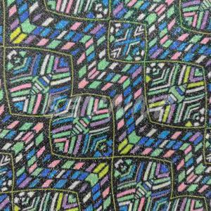 Soft Comfortable Double Knit Fabric With Recycled Poly And Metallic For Summer