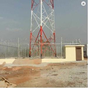 Steel Galvanized 1.5m Height Tower Fencing With Angle Pale